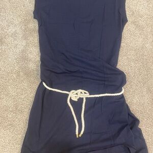 Nautica Navy Dress with Rope Tie